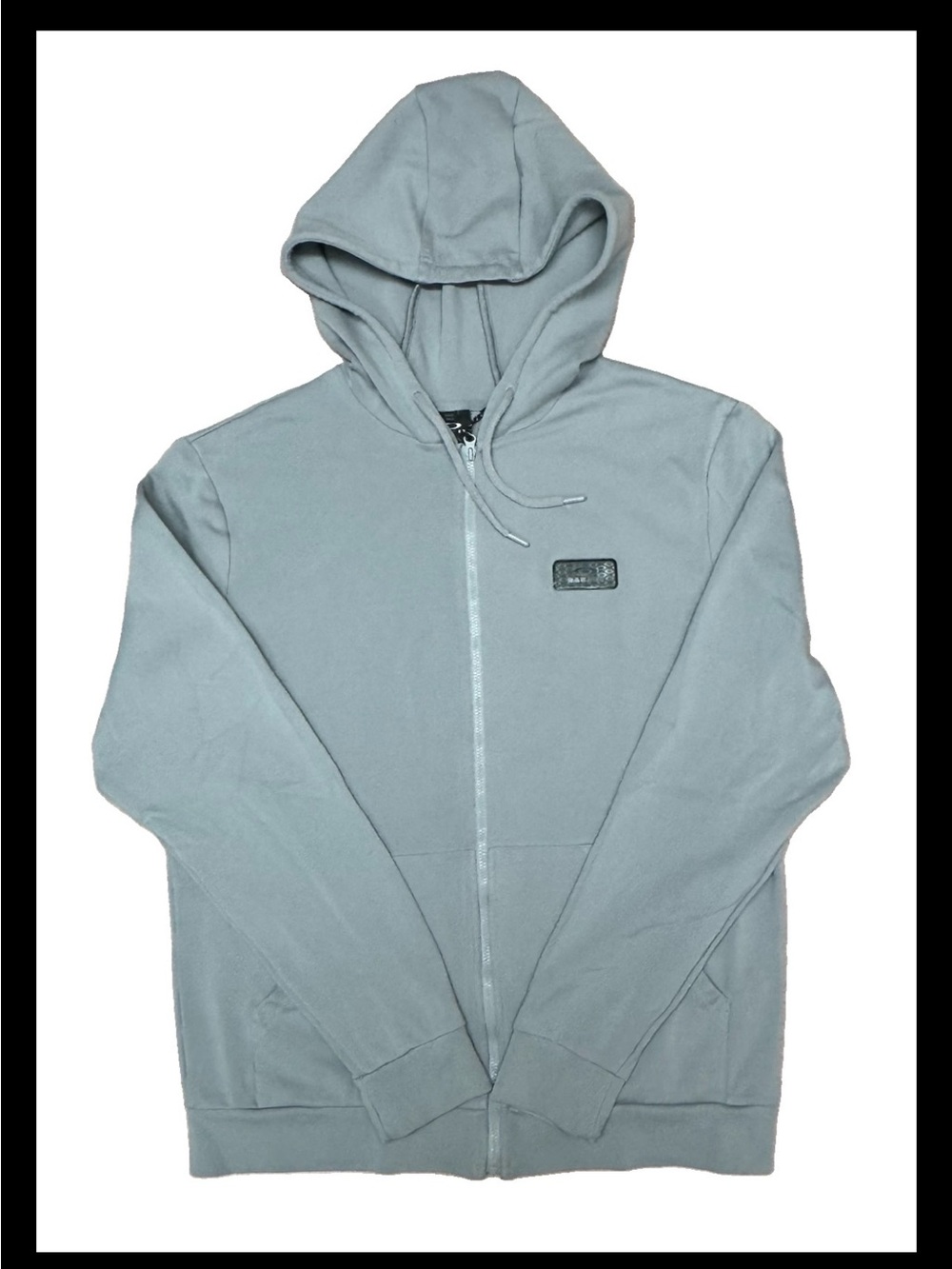 Oakley Oatch FZ Fog Gray Full-Zip Hoodie Sweatshirt